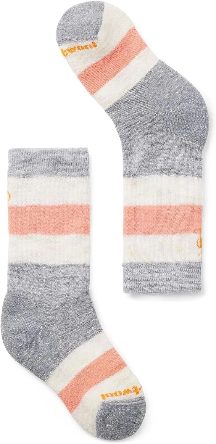 Smartwool Boys' Hike Full Cushion Striped Crew Socks (Toddler/Little Big Kid)