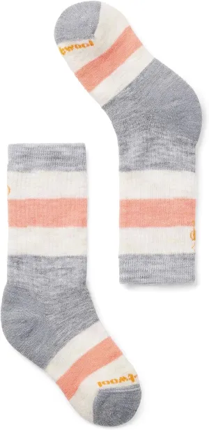 Smartwool Boys' Hike Full Cushion Striped Crew Socks (Toddler/Little Big Kid)