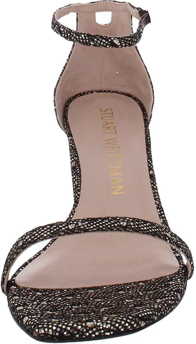 Stuart Weitzman Amelina Block Gold 8.5 M