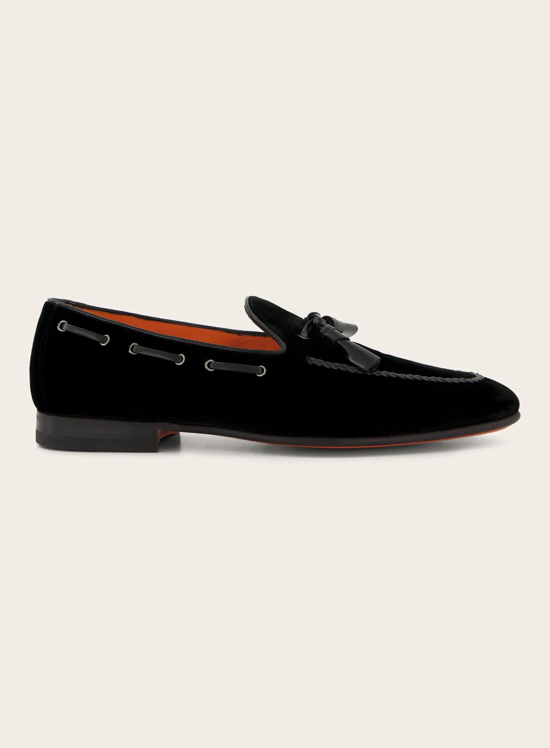 Tassel loafers van suède