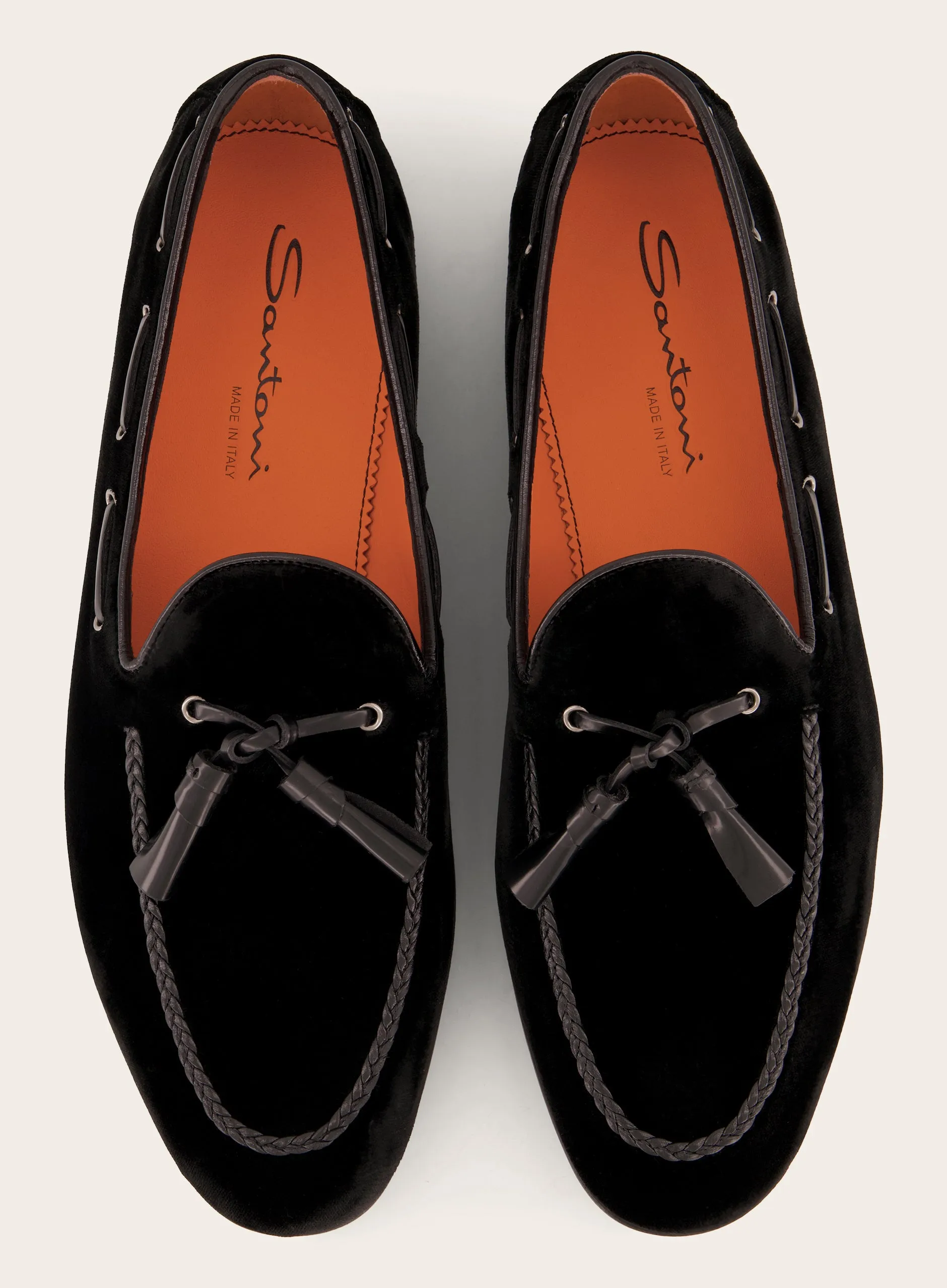 Tassel loafers van suède