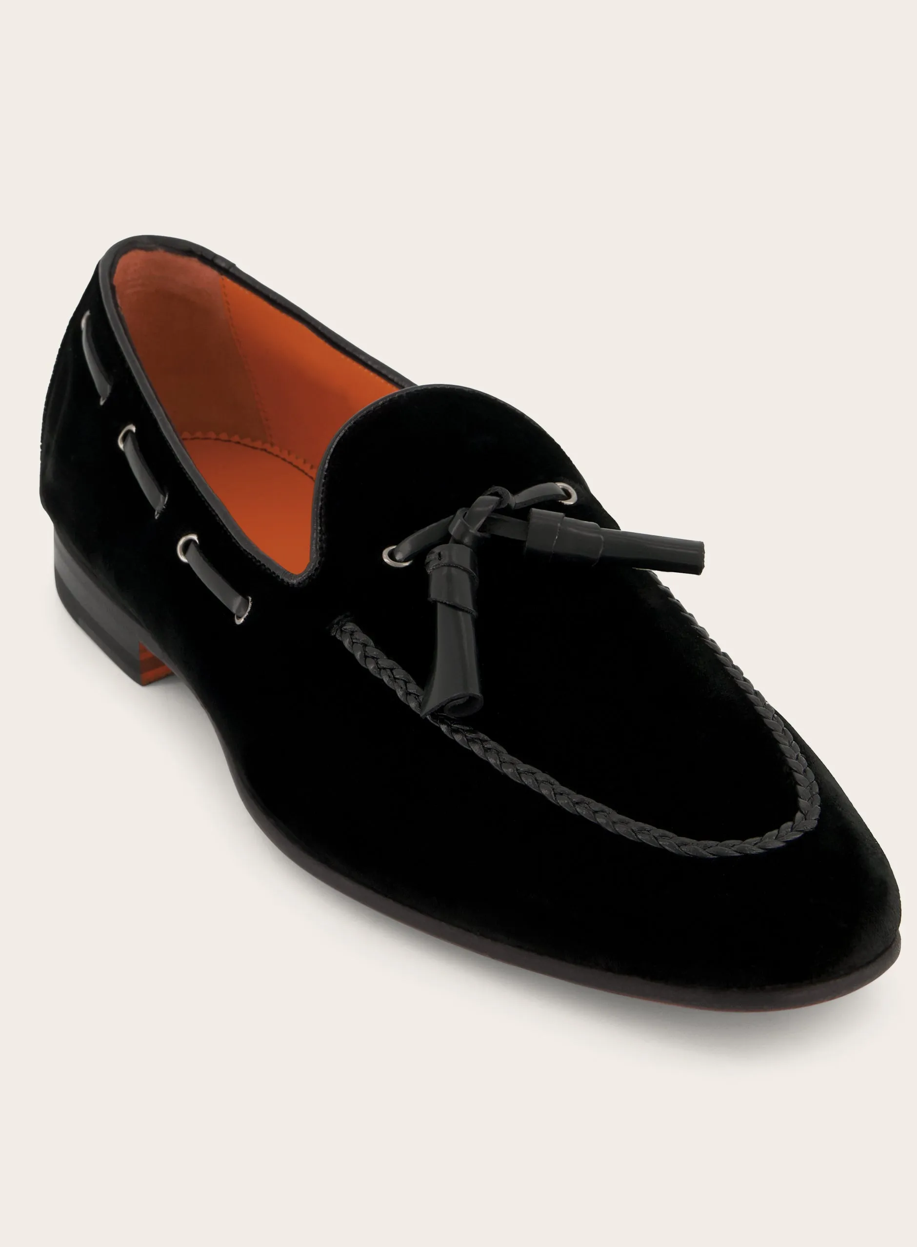 Tassel loafers van suède