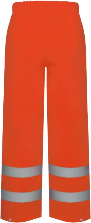 TCCFCCT Men's Orange 4XL-5XL High Visibility Rain Coat, Class 3 Hi Vis Rain Pants with Hood, Lightweight Rain Suits for Men's Safety Work & Outdoors
