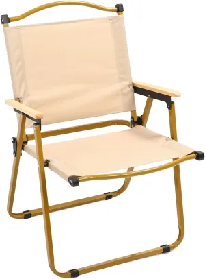 TOPINCN Folding Camping Chair, Heavy Duty Lawn Chair with Stable Support and Strong Load Bearing, Portable Outdoor Camp Chair, Comfortable Oxford Fabric, for Camping Hiking Beach
