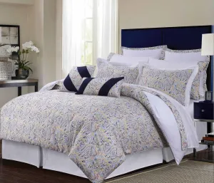 Tribeca Living Fiji Cotton 12-Piece Bed in A Bag Set, Full Multicolor
