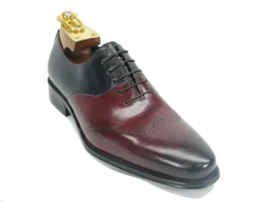 Two Tone Leather Lace-up Oxford