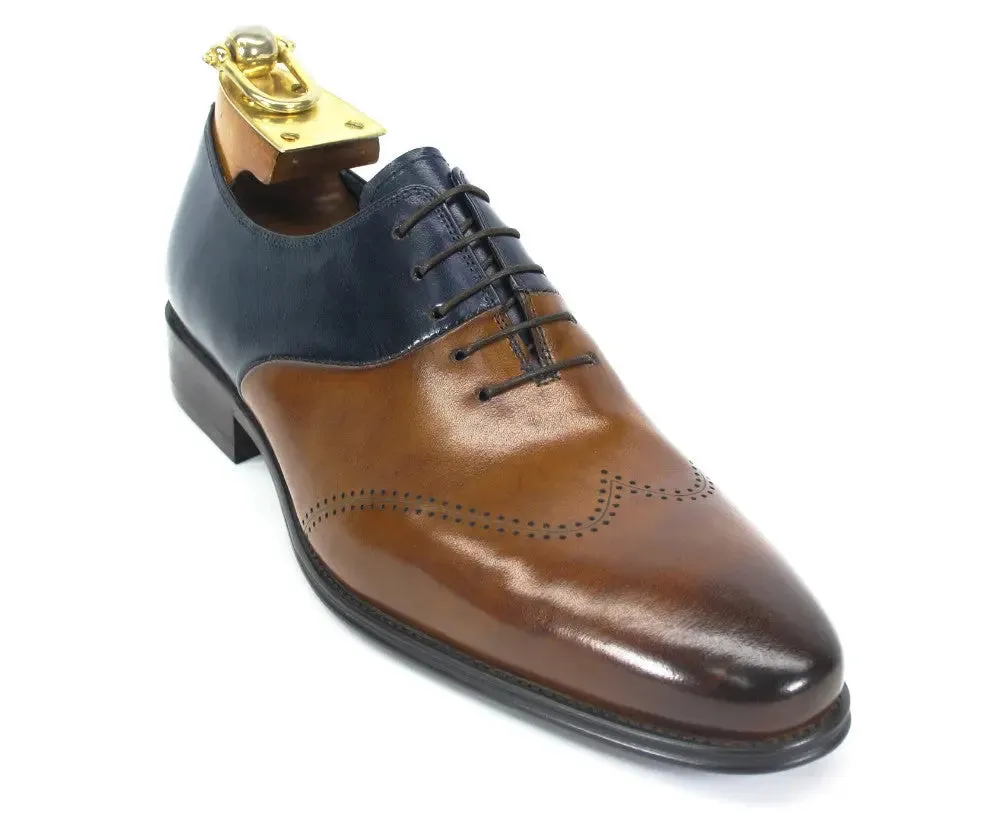 Two Tone Leather Lace-up Oxford