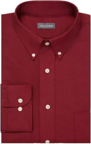 Van Heusen Men's Dress Shirt Regular Fit Oxford Solid