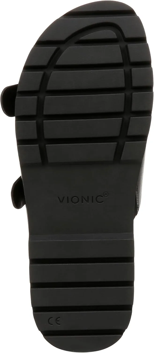 Vionic Women's Capitola Platform Sandal- Supportive Strappy Flatform Sandal That Includes an Orthotic Insole and Cushioned Outsole for Arch Support, Medium Fit