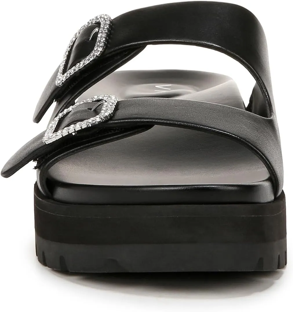Vionic Women's Capitola Platform Sandal- Supportive Strappy Flatform Sandal That Includes an Orthotic Insole and Cushioned Outsole for Arch Support, Medium Fit