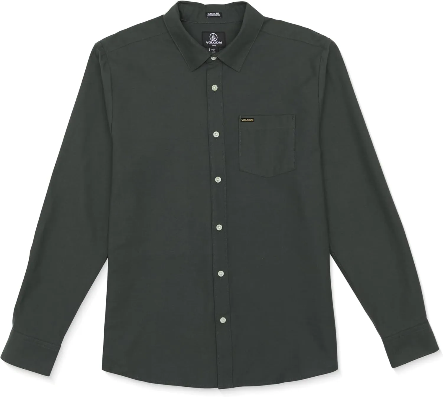 Volcom Men's Veeco Oxford Long Sleeve Button Down Shirt
