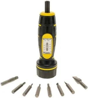 Wheeler Manual Firearms Accurizing Torque Wrench with Inch/Pounds Measurement, Bits and Storage Case for Scope Mounting, Gunsmithing and Maintenance