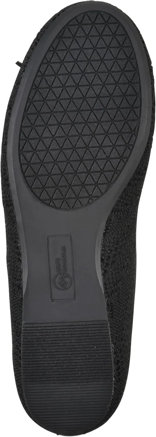WHITE MOUNTAIN Women's Sashay Woven Knit Ballet Flat