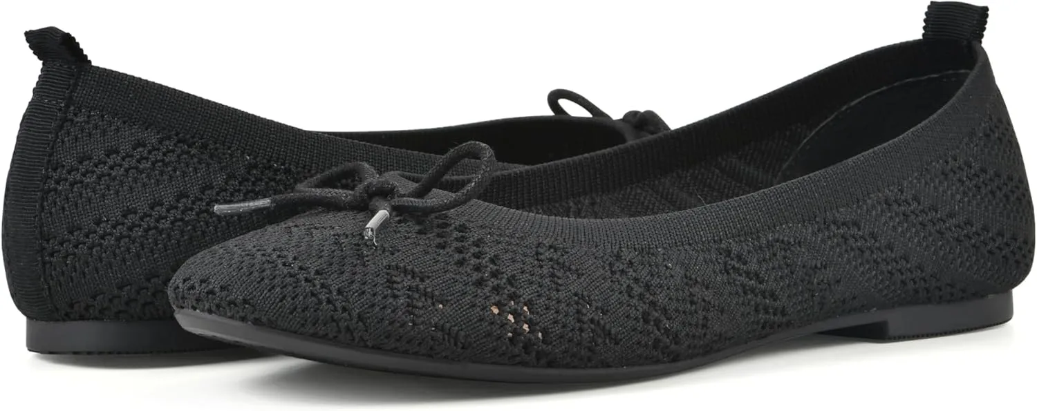 WHITE MOUNTAIN Women's Sashay Woven Knit Ballet Flat