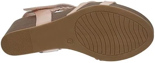 XAPPEAL Maggy - Women's Strappy Leather Open Toe Summer Wedge Sandals