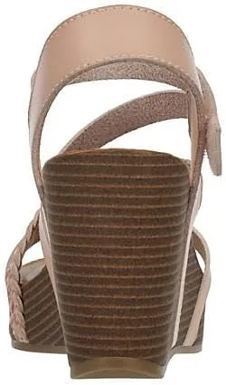 XAPPEAL Maggy - Women's Strappy Leather Open Toe Summer Wedge Sandals